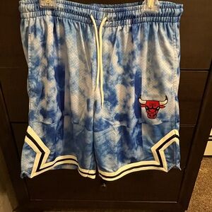 Blue Tie-Dye Basketball Shorts